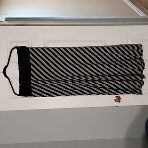 Diagonal striped maxi skirt. 3x